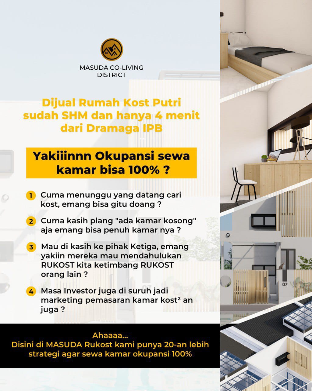 Menjual Rukost Masuda Di Dramaga B